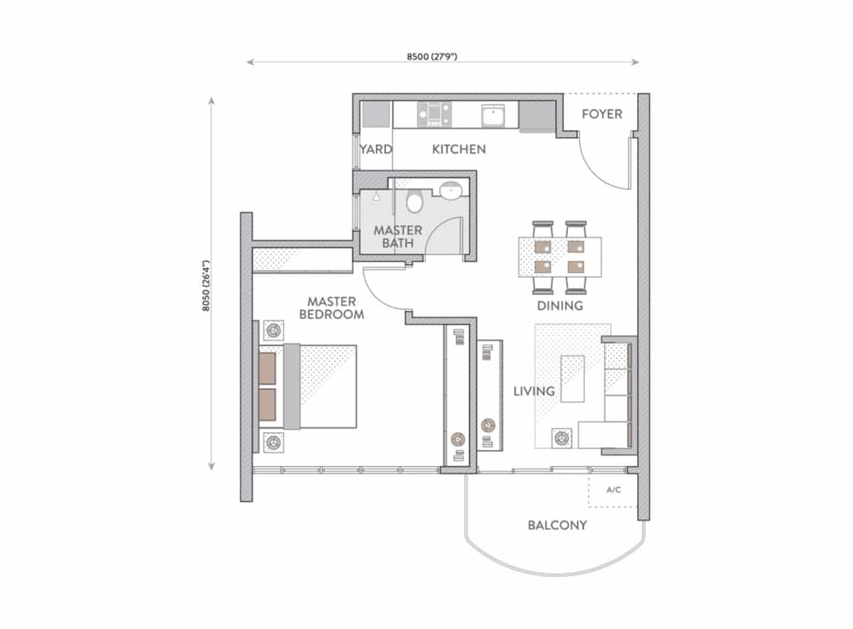 Senada Residences Floor Plan Type B