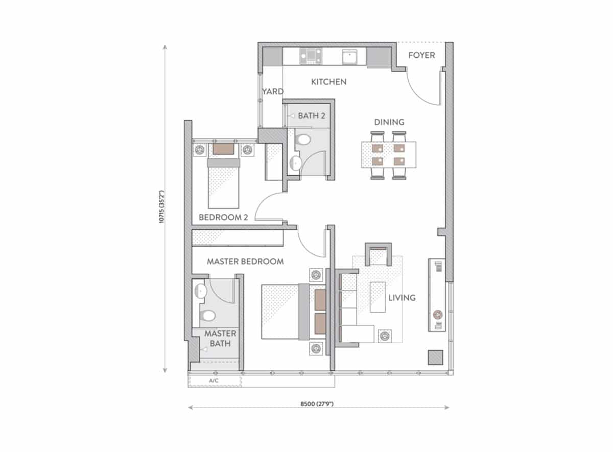 Senada Residences Floor Plan Type C
