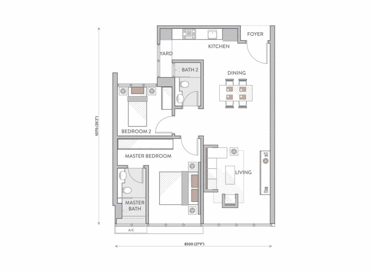 Senada Residences Floor Plan Type D