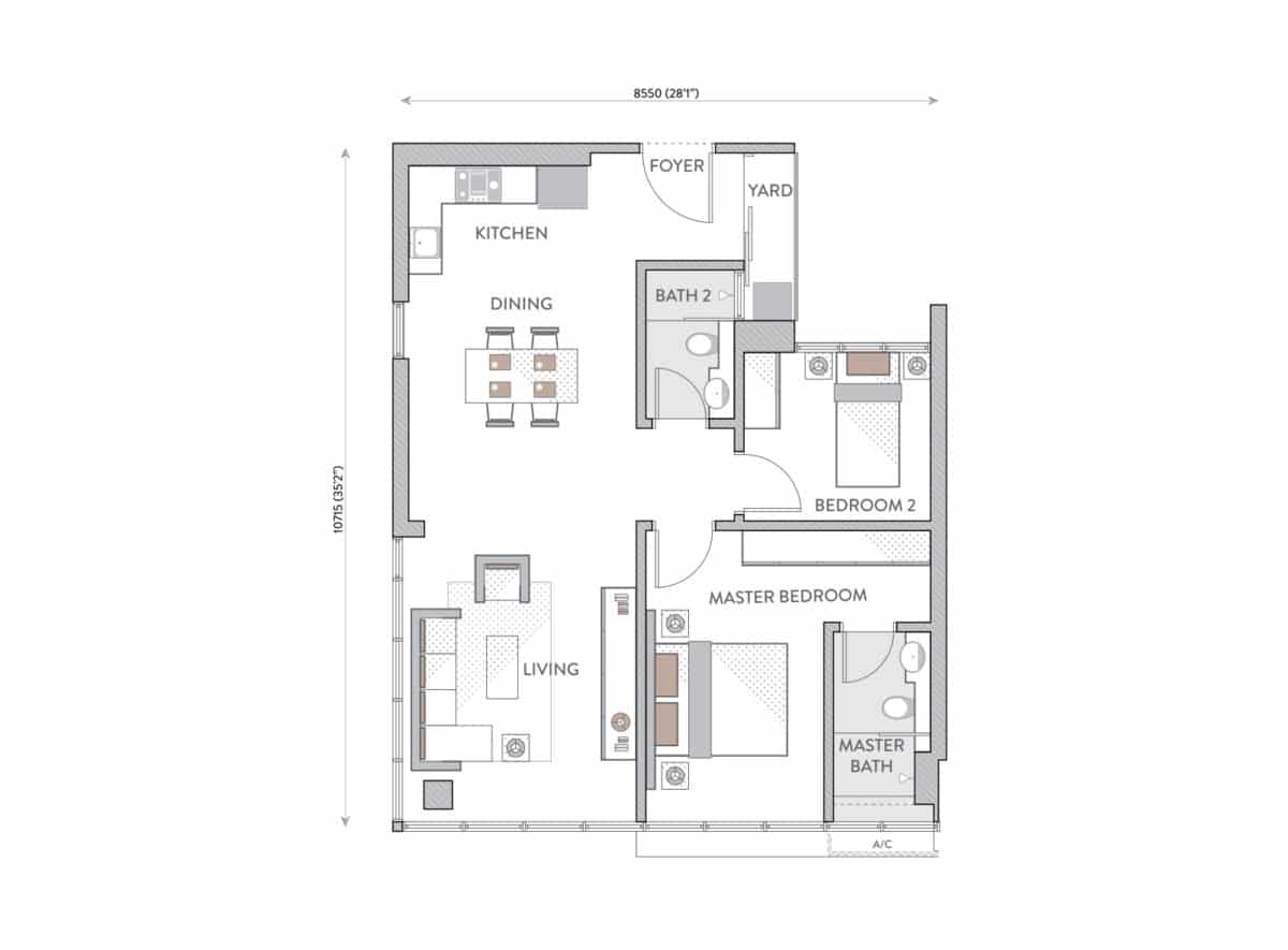 Senada Residences Floor Plan Type J
