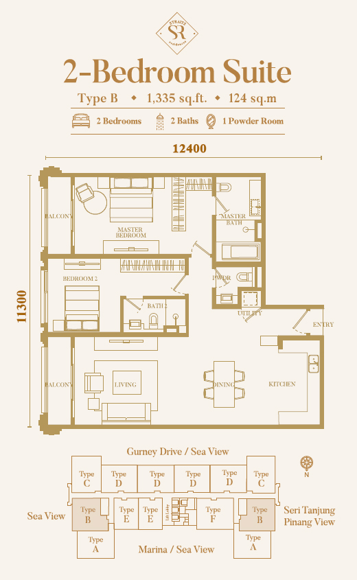 Straits Residence Floor Plan Type B