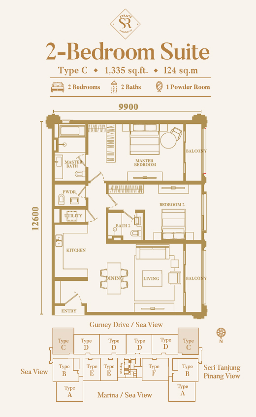 Straits Residence Floor Plan Type C
