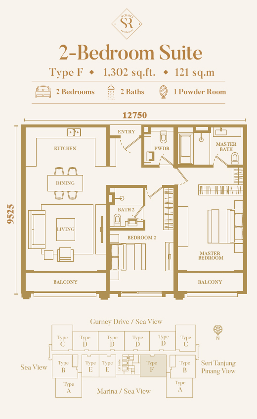 Straits Residence Floor Plan Type F