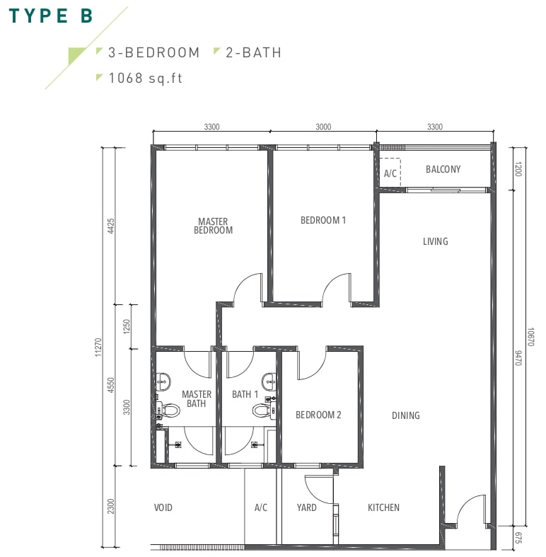 Amverton Greens Floor Plan Type B