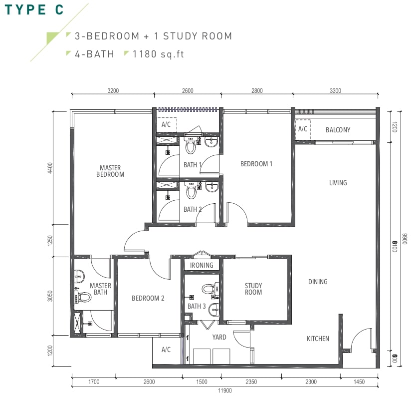 Amverton Greens Floor Plan Type C
