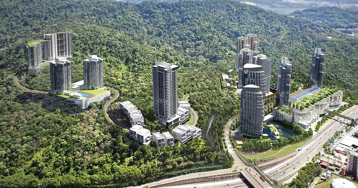The Ridge KL East Aerial View