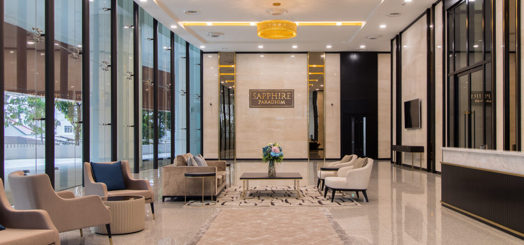 Sapphire Paradigm Lobby Entrance